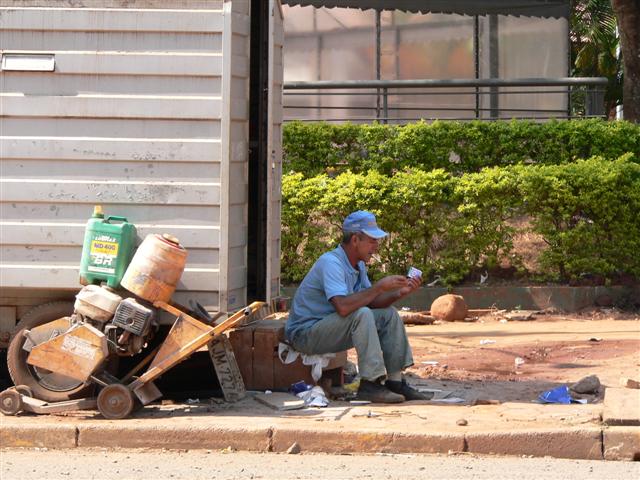Worker Resting