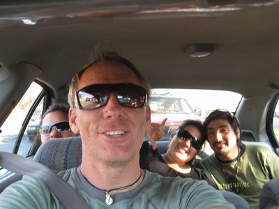 In the international taxi to Tacna