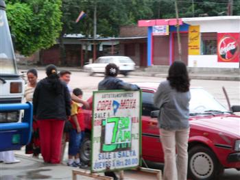 Ticket sellers soliciting people