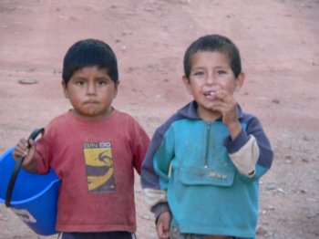 two poor children