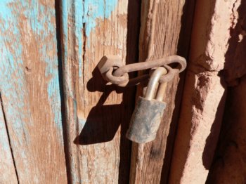 lock on door