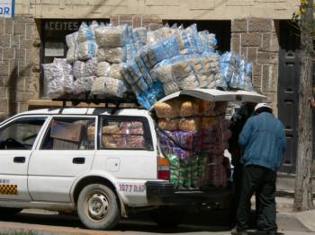 overloaded car