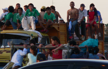 truck load of people