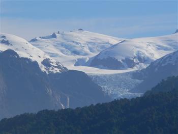 snow capped mountains