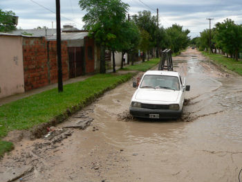 deep mud holes of water