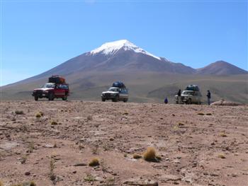 lookout with three jeeps