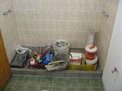 The shower floor (unfinished)