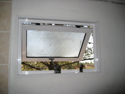 The windows already fitted