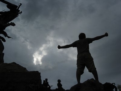 Paul being a statue