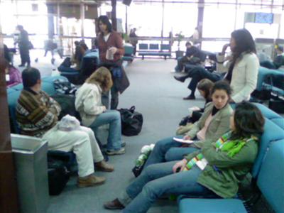 Waiting at the airport
