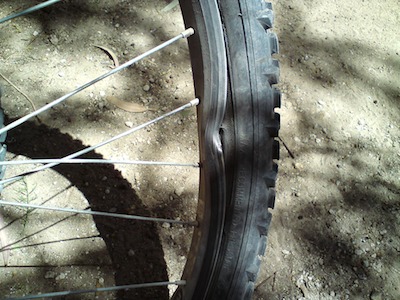 My broken bike rim