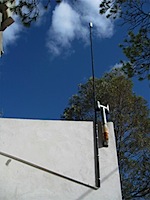 One of two antennas