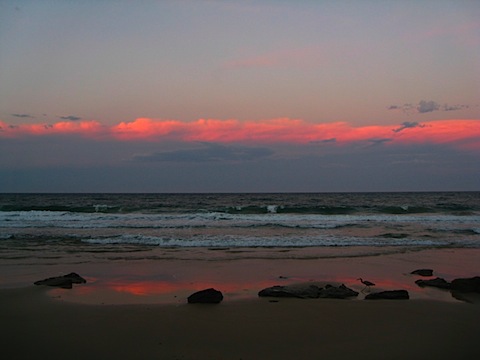 Sunset over the Beach