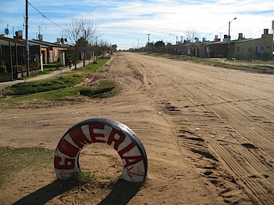Arriving at the old bus-stop