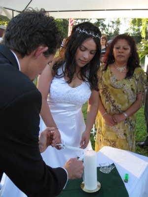 The candle ceremony
