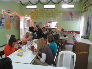 The decorated room