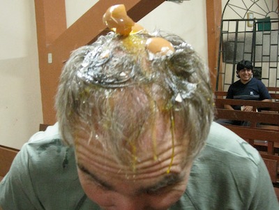 Getting egg on the head for my 40th