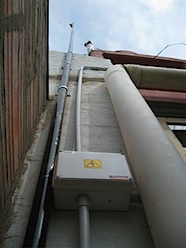 The installed antenna
