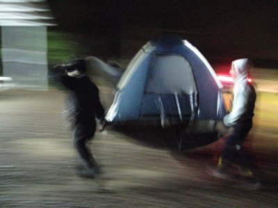 Saving tents