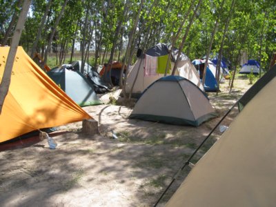 Tent city in Mendoza