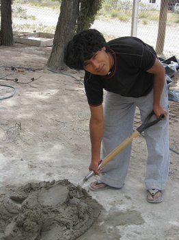 Juan Pablo helping out