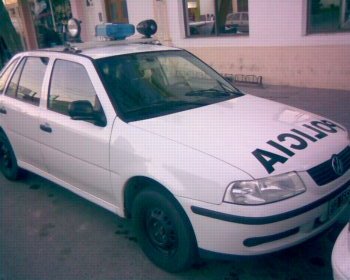 Typical police car in Puerto Madryn