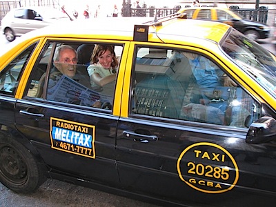 One of many taxis in Buenos Aires
