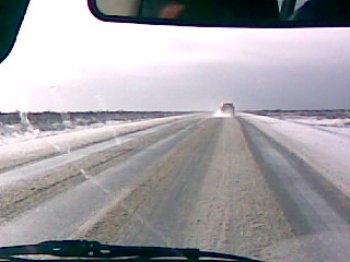 Driving back in the snow