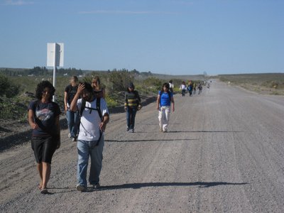 Walking to the bus station